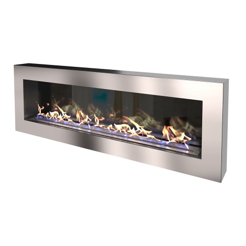 Биокамин "Русский огонь" Хай-тек 1500N настенный с защитным и декоративным стеклом