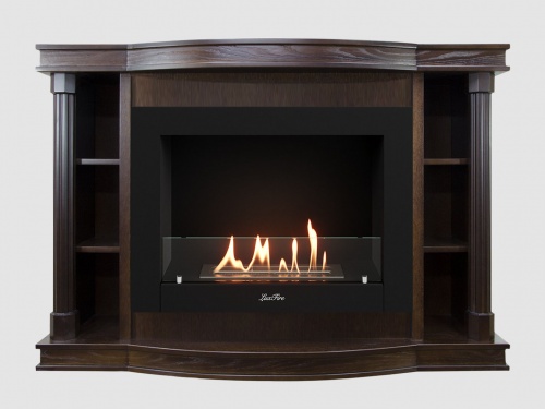 Каминный портал МДФ "Андерсен 1400" с биокамином Lux Fire "Фаер Бокс 2 - 33" (темный орех) Каминный портал МДФ "Андерсен 1400" с биокамином Lux Fire "Фаер Бокс 2 - 33" (темный орех)