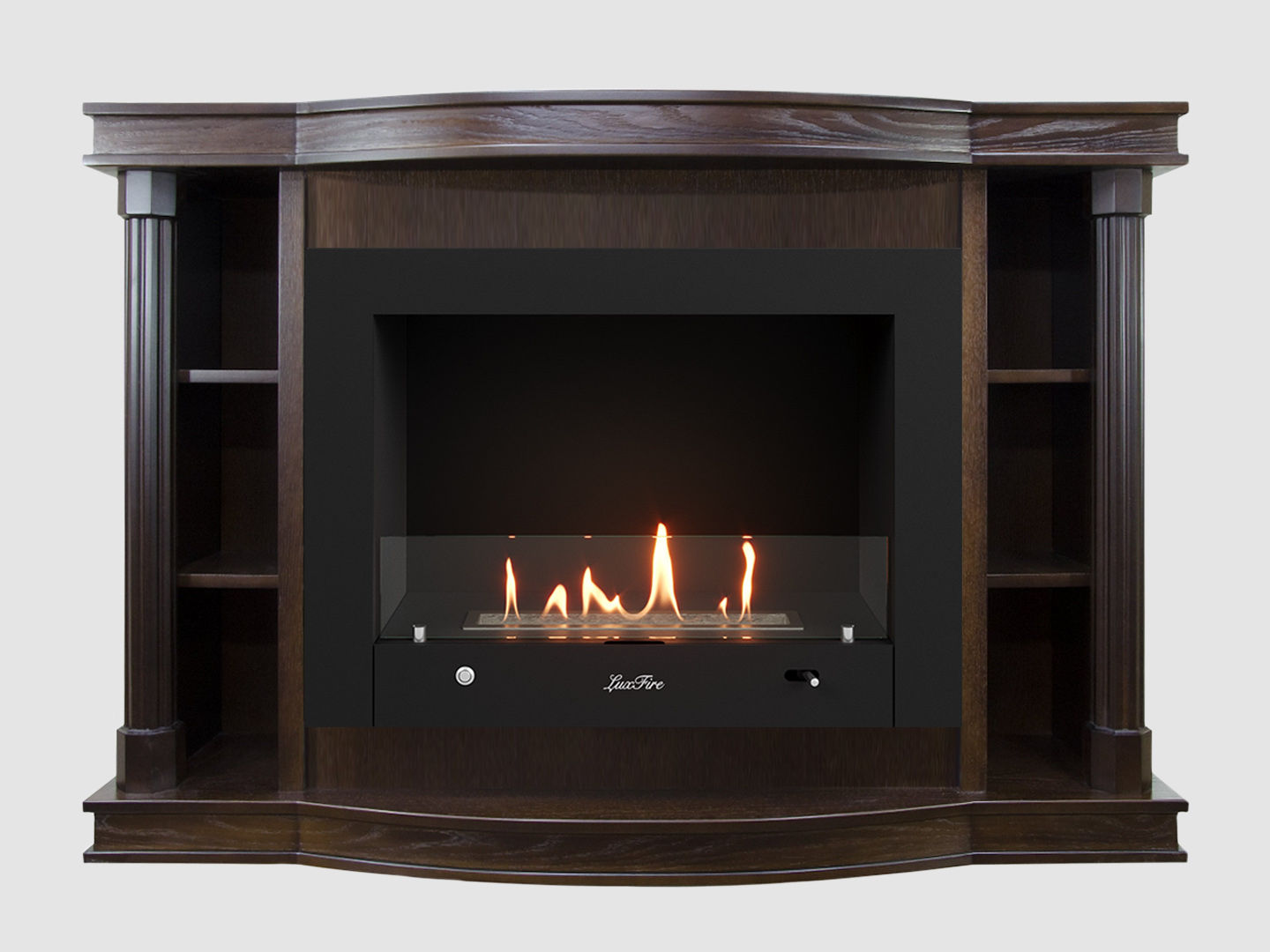 Каминный портал МДФ "Андерсен 1400" с биокамином Lux Fire "Фаер Бокс 4 - 33" (темный орех) Каминный портал МДФ "Андерсен 1400" с биокамином Lux Fire "Фаер Бокс 4 - 33" (темный орех) по цене 129 300 руб.