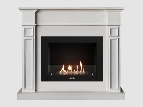 Каминный портал МДФ "Бертино 1240" с биокамином Lux Fire "Фаер Бокс 2 - 30" (белый) Каминный портал МДФ "Бертино 1240" с биокамином Lux Fire "Фаер Бокс 2 - 30" (белый)