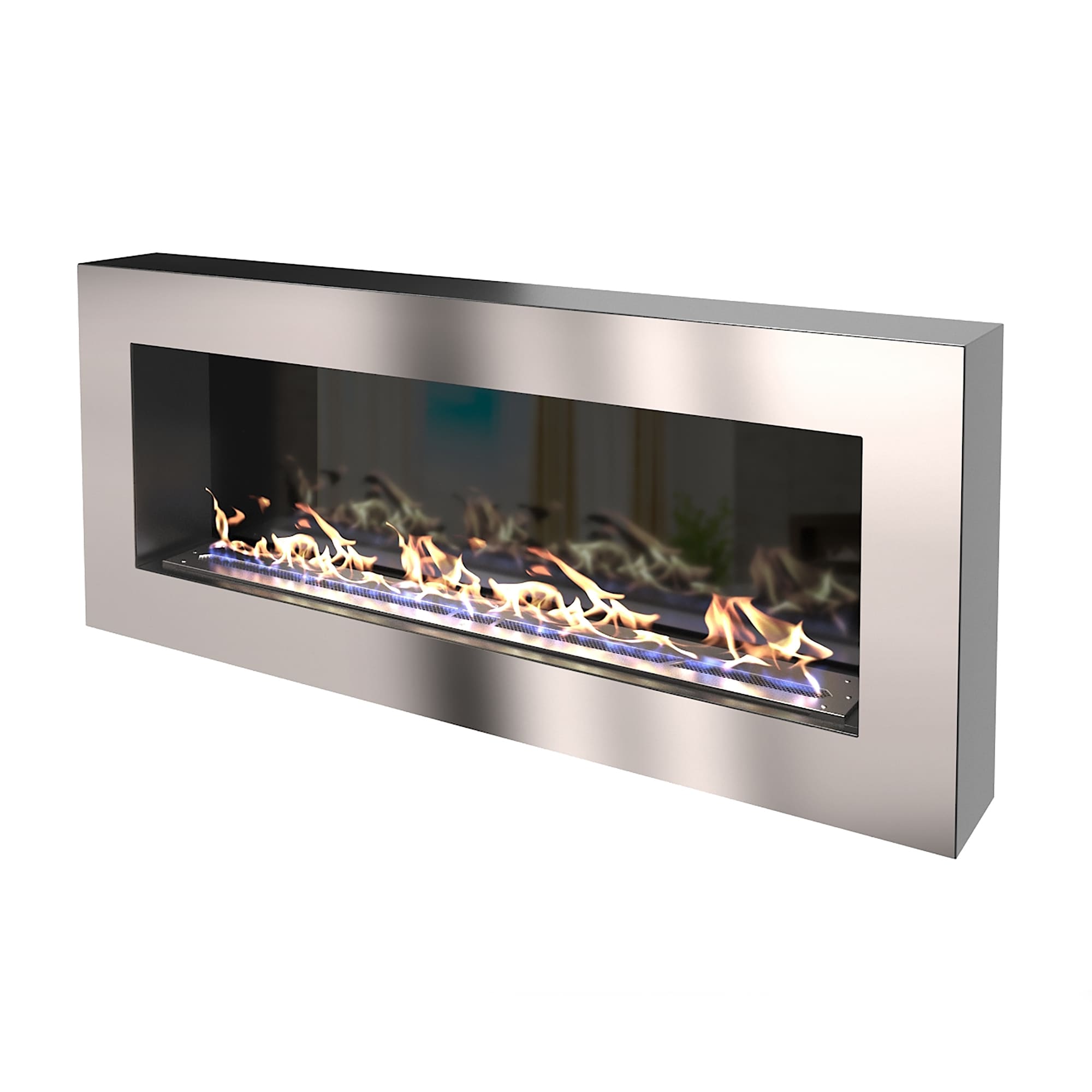 Биокамин "Русский огонь" Хай-тек 1200N настенный с защитным и декоративным стеклом по цене 47 100 руб.