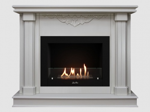 Каминный портал МДФ "Лукас 1080" с биокамином Lux Fire "Фаер Бокс 2-25.5" (белый) Каминный портал МДФ "Лукас 1080" с биокамином Lux Fire "Фаер Бокс 2-25.5" (белый)