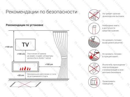 Настенный биокамин Lux Fire "Капитан 500 Н" XS (черный) Настенный биокамин Lux Fire "Капитан 500 Н" XS (черный) по цене 49 390 руб.