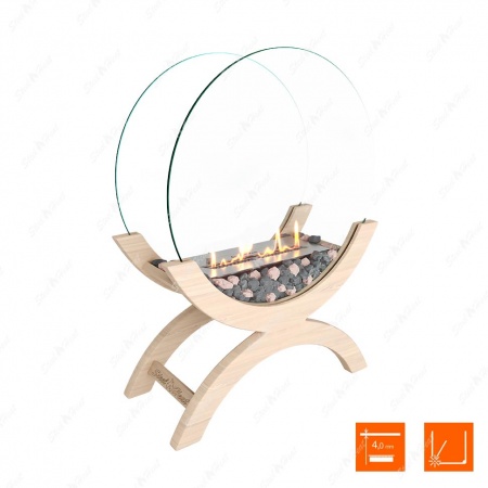 Биокамин напольный SteelHeat WOOD 500 бежевый Биокамин напольный SteelHeat WOOD 500 бежевый по цене 42 900 руб.