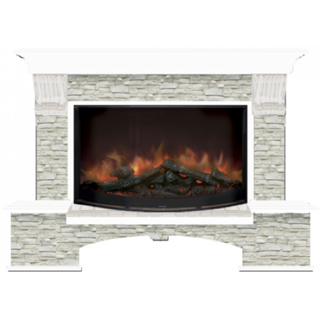 Бостон Грот однотонный 86 (белый)+Rondo S86