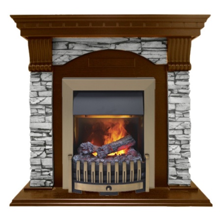 Dublin арочный скальный белый (дуб)+Danville Antic Brass