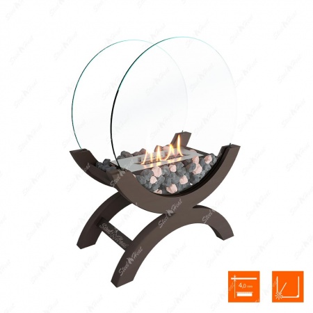 Биокамин напольный SteelHeat WOOD 400 коричневый Биокамин напольный SteelHeat WOOD 400 коричневый по цене 37 900 руб.