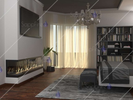 Встраиваемый биокамин / торцевой очаг 1600 (SappFire) по цене 73 800 руб.